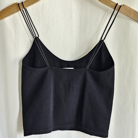 🇪🇦 Zara Black & White Cropped Ribbed Tank Top Set of 2 - Picture 5 of 16